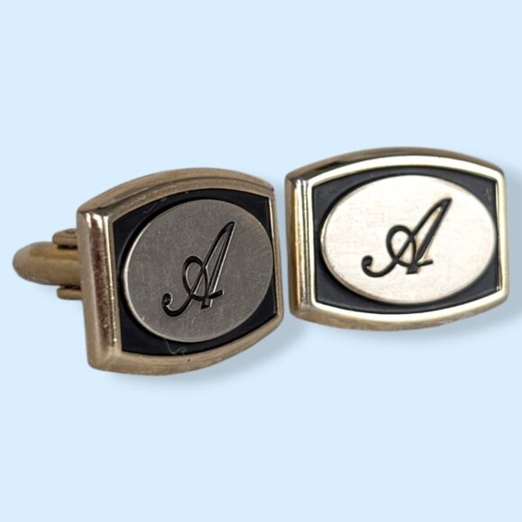 Vintage Hickok Letter "A" Cufflinks - Picture 1 of 6